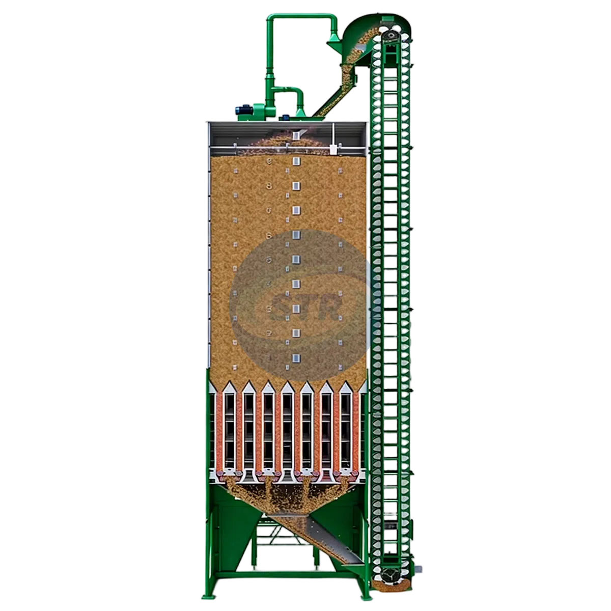เครื่องอบ ข้าวเปลือก แบบดั้งเดิม 20 ตัน รุ่น 5HHL-20