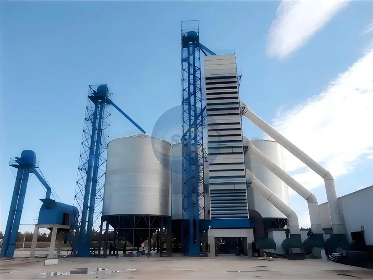 150 ton per day commercial continuous grain dryer