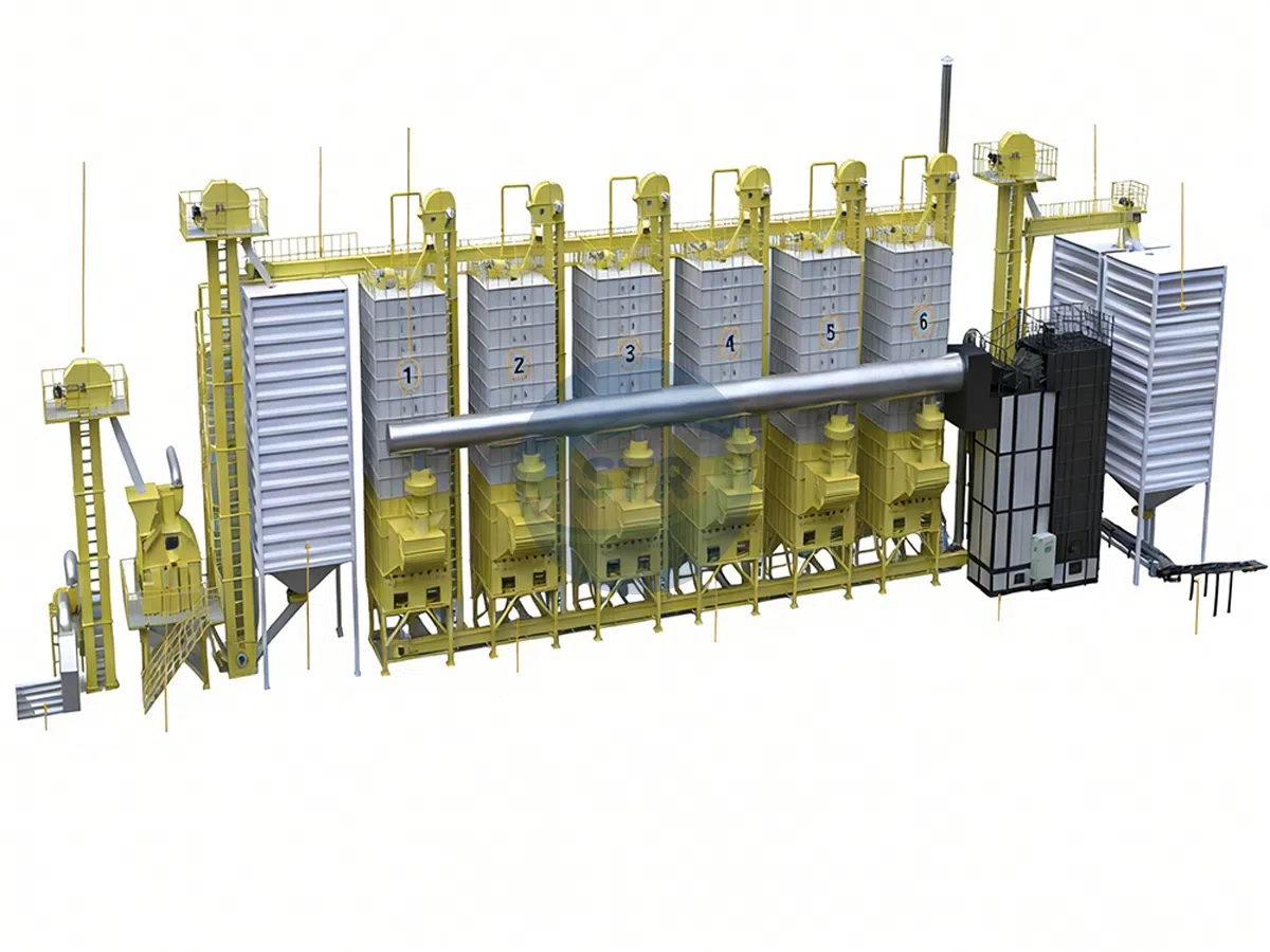 192 吨批式烘干系统