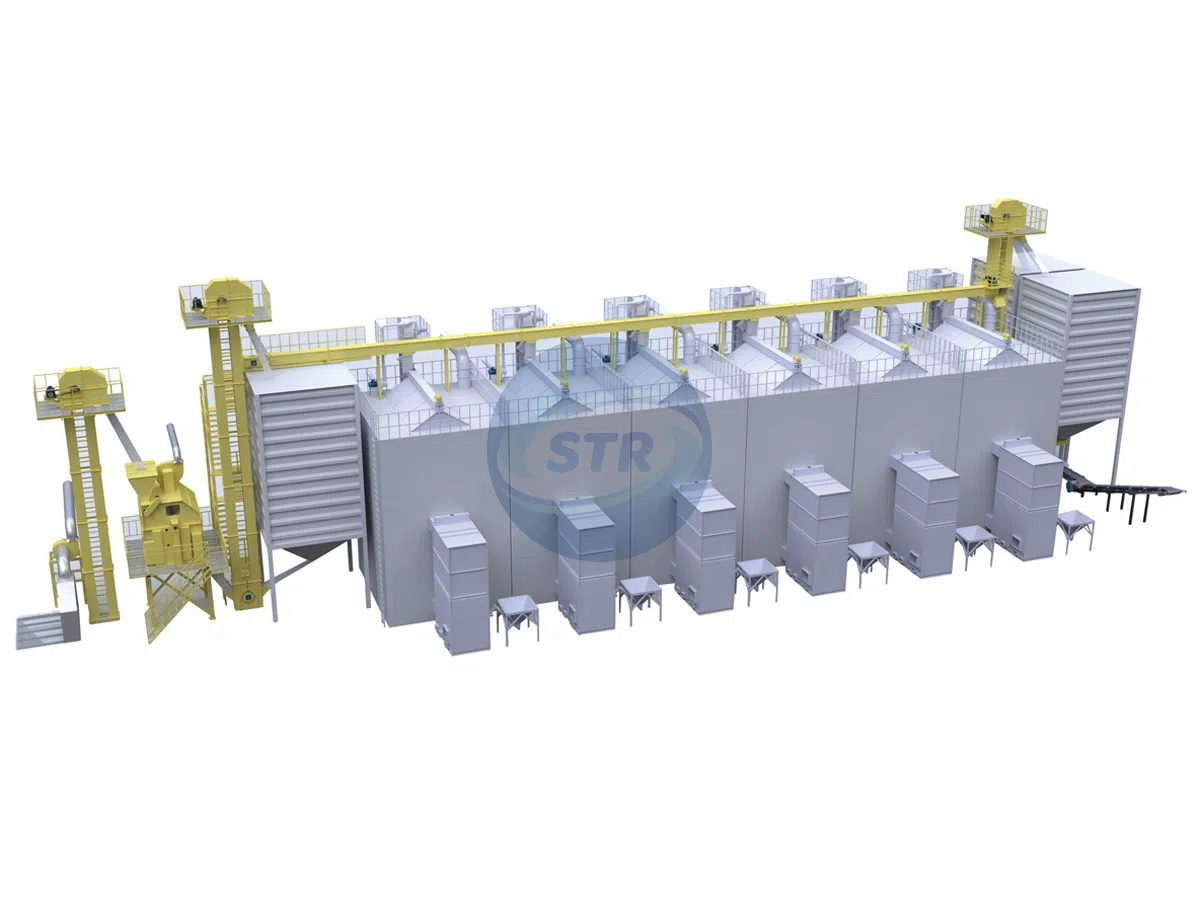 210 吨批式粮食烘干系统线