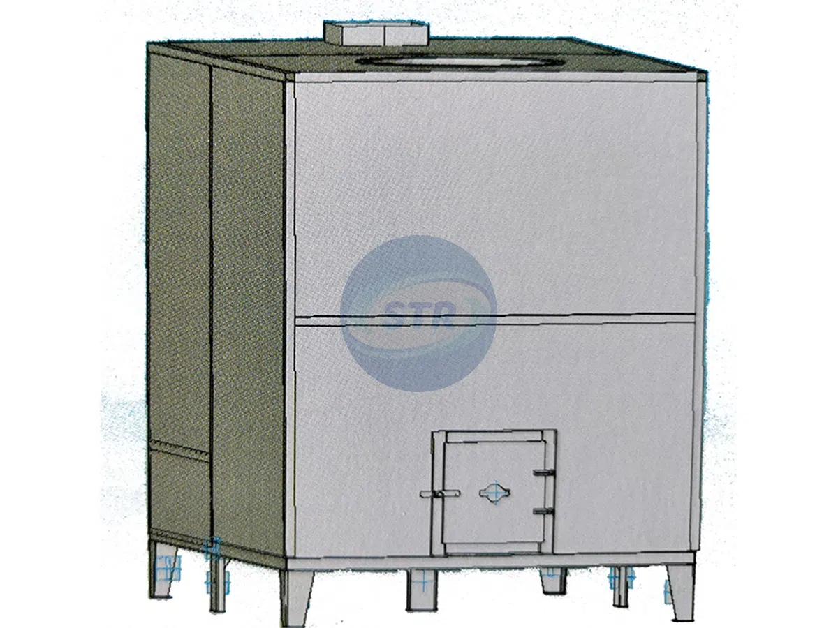 Компактный пеллетный теплогенератор 5L-45 для небольших проектов сушки